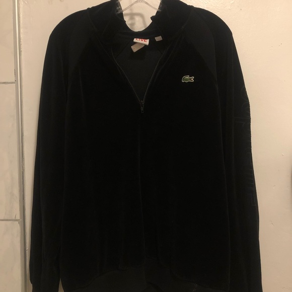 lacoste velour jacket